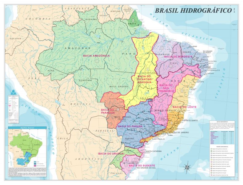 Mapa Físico do Brasil  Mapas geograficos, Aula de geografía, Mapas