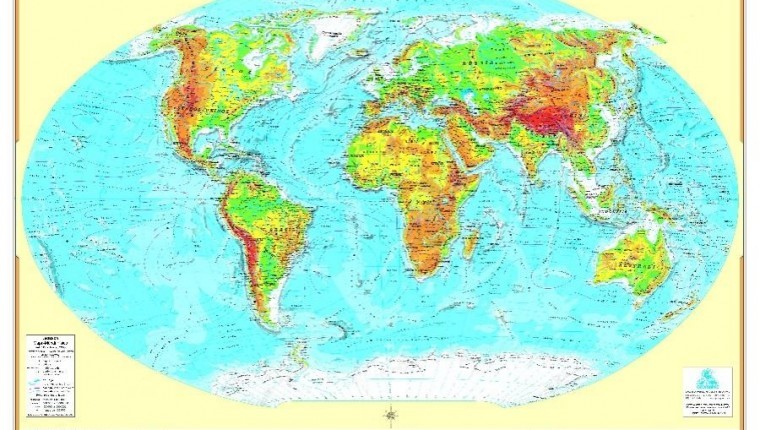 Mapa Mundi Físico Lojaapoio 